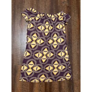 Victoria's Secret Tee Shop M Off Shoulder Boho Geometric Mini Dress